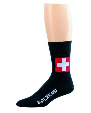 Schweizerkreuz Socken schwarz