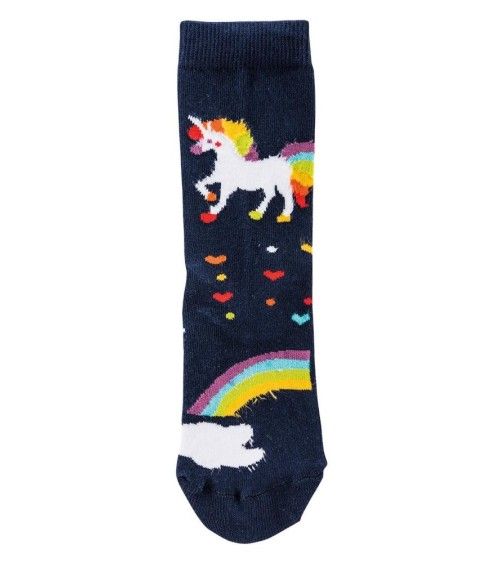 mit Bartli lustigem Schweiz Motiv Einhorn Pferd Kindersocken | Socken