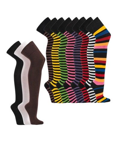 Overkness Socken farbige Ringel