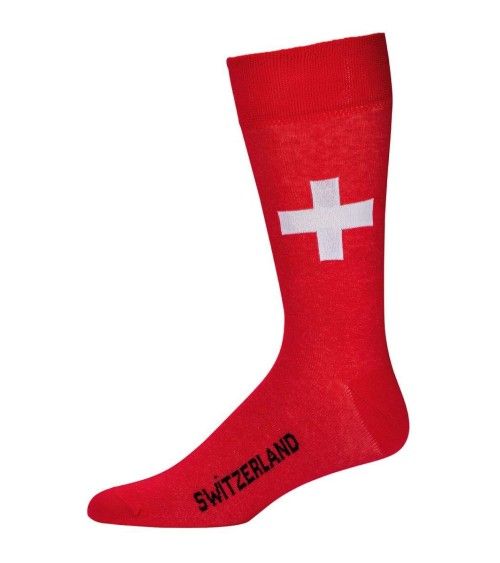 Schweizerkreuz Socken rot