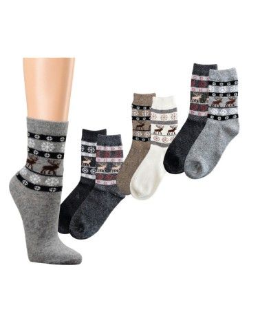Skandinavien Socken "Elch Design", 2 Paar