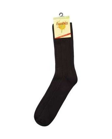 Warme dicke schwarze Bambus Socken, 3er Bund