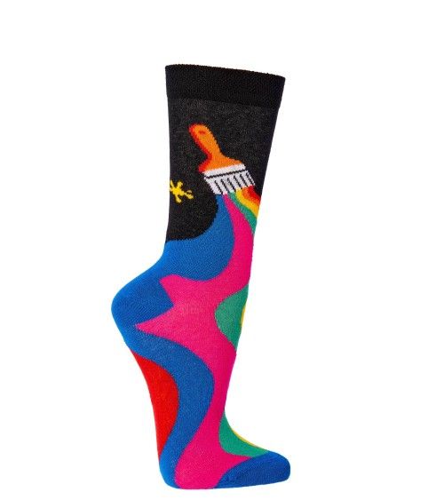 Socken mit Pinsel für Maler, 2 Paar