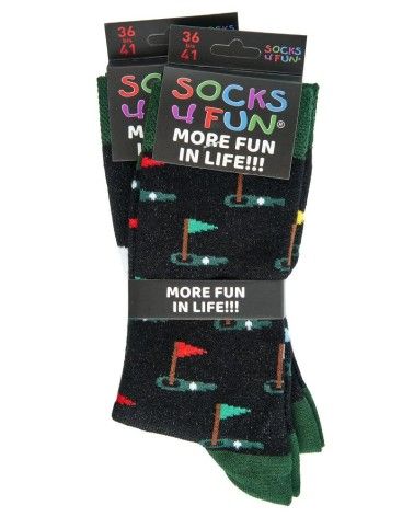 Socken mit Golf Motiv, 2 Paar