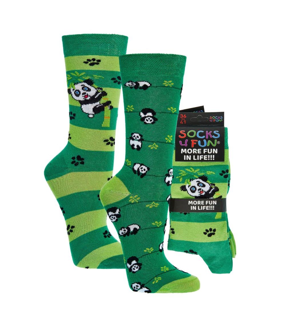 Socken mit Panda Motiv, 2 Paar