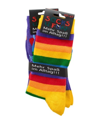 Regenbogen Socken für Toleranz und Liebe Motiven