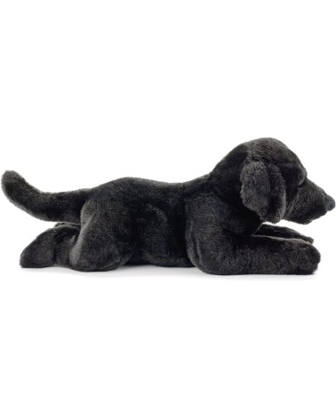 Schwarzer Labrador liegend 40cm