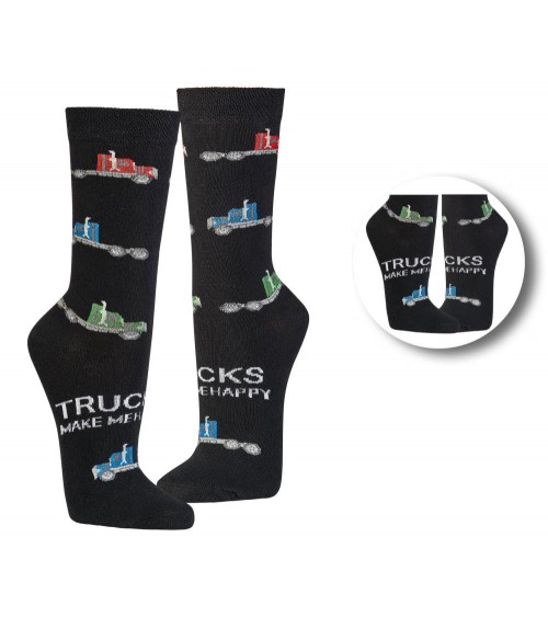 Socken mit Truck - Lastwagen Motiv