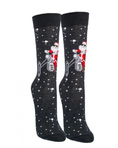 Socken mit Rocking Christmas Motiv, 2 Paar