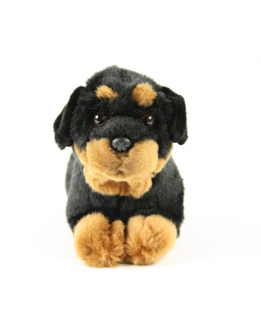 Rottweiler Hund Plüschtier - Stoffhund, liegend ca. 26cm