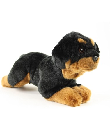 Rottweiler Hund Plüschtier - Stoffhund, liegend ca. 26cm