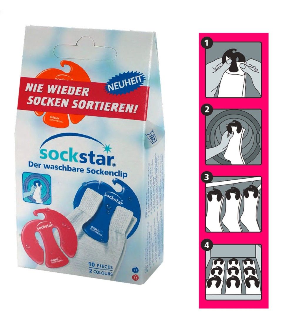 Sockenklammer - Original Socken Clip von Sockstar