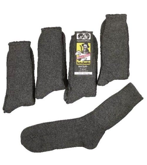 100% reine Schurwolle Socken schwarz