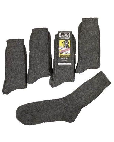 100% reine Schurwolle Socken schwarz