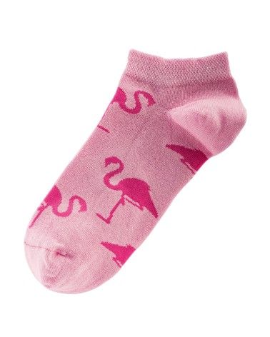 Farbige Sneakersocken Flamingo Motiven